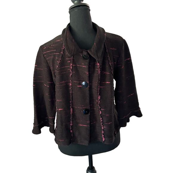 Andria Lieu Collection Blazer Jacket Black Size P/L - Picture 1 of 6